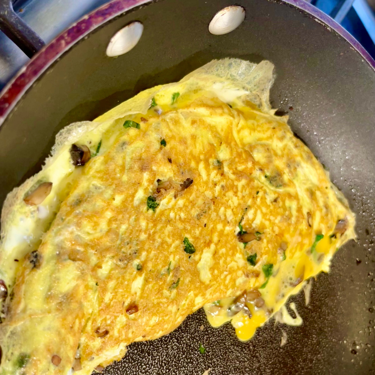 Easy BLW Mushroom Recipe - Mushroom Omelet